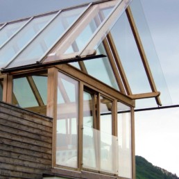 Glasüberdachung und Fixverglasung inkl. Französischen-Balkon Glas-Dach Krausmann